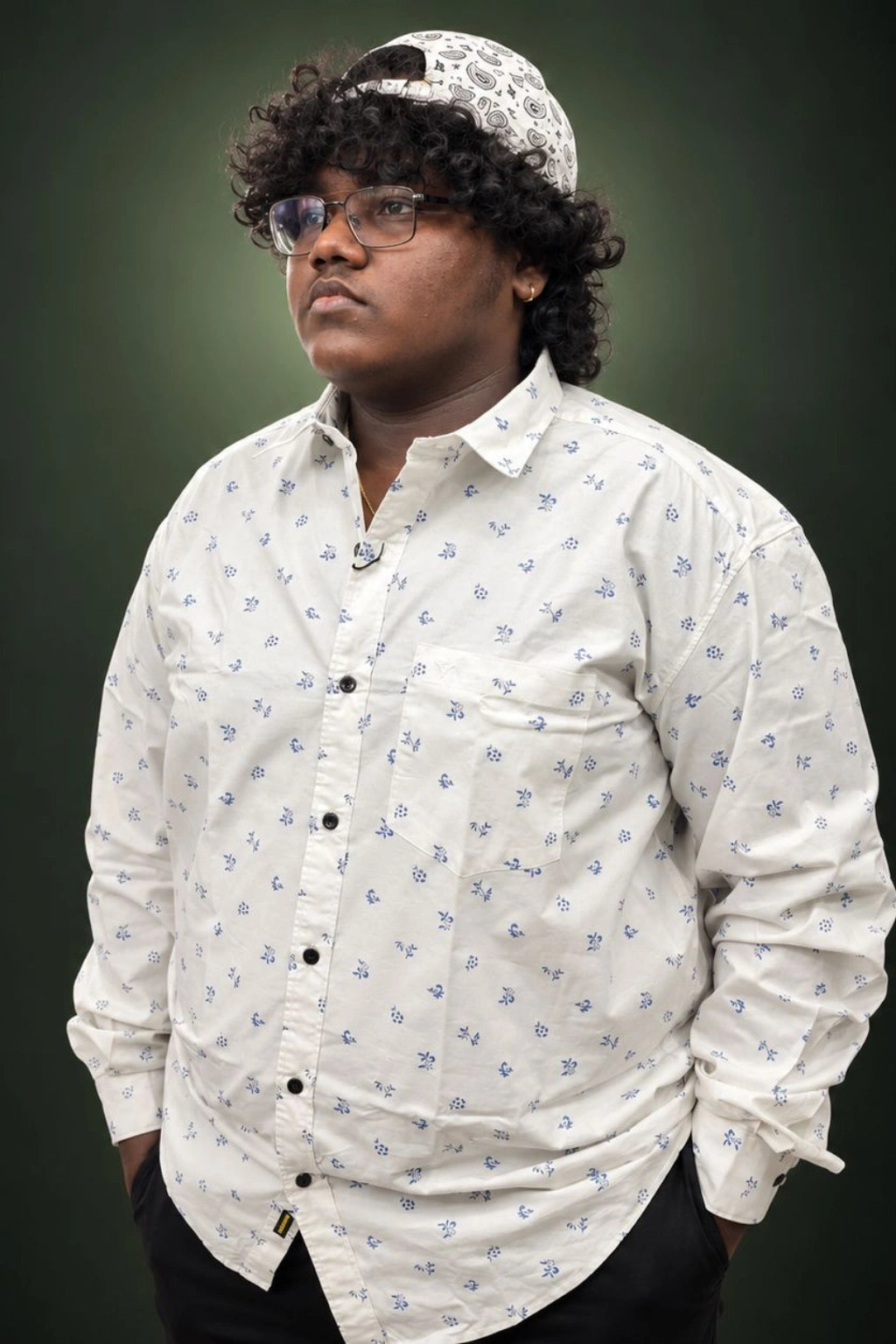Men's Plus Size Printed Casual Shirt (3XL - 6XL)