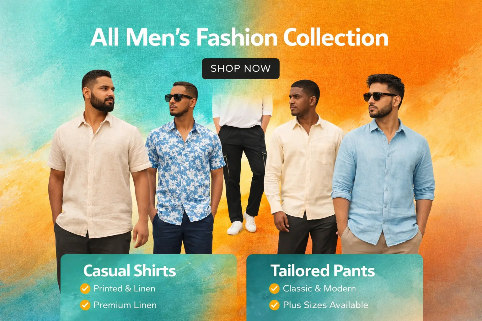 Men's Fashion Collection | Shirts, Linen Wear & Trousers – TheBrandspot