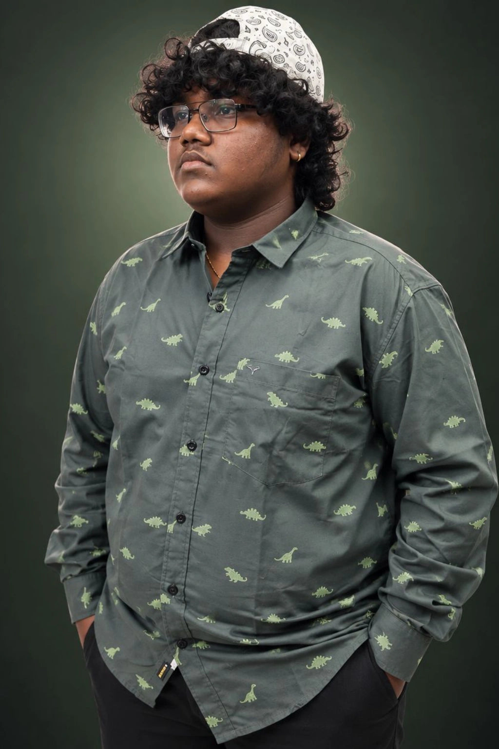 Men's Plus Size Printed Casual Shirt (3XL - 6XL)