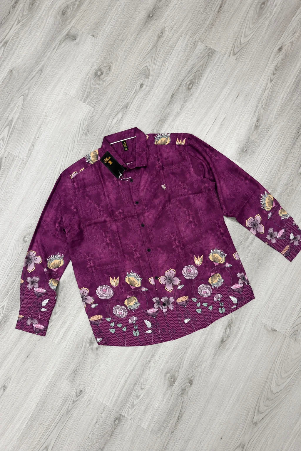 Men's Plus Size Bottom Printed Casual Shirt (2XL - 7XL) | The Brand Spot