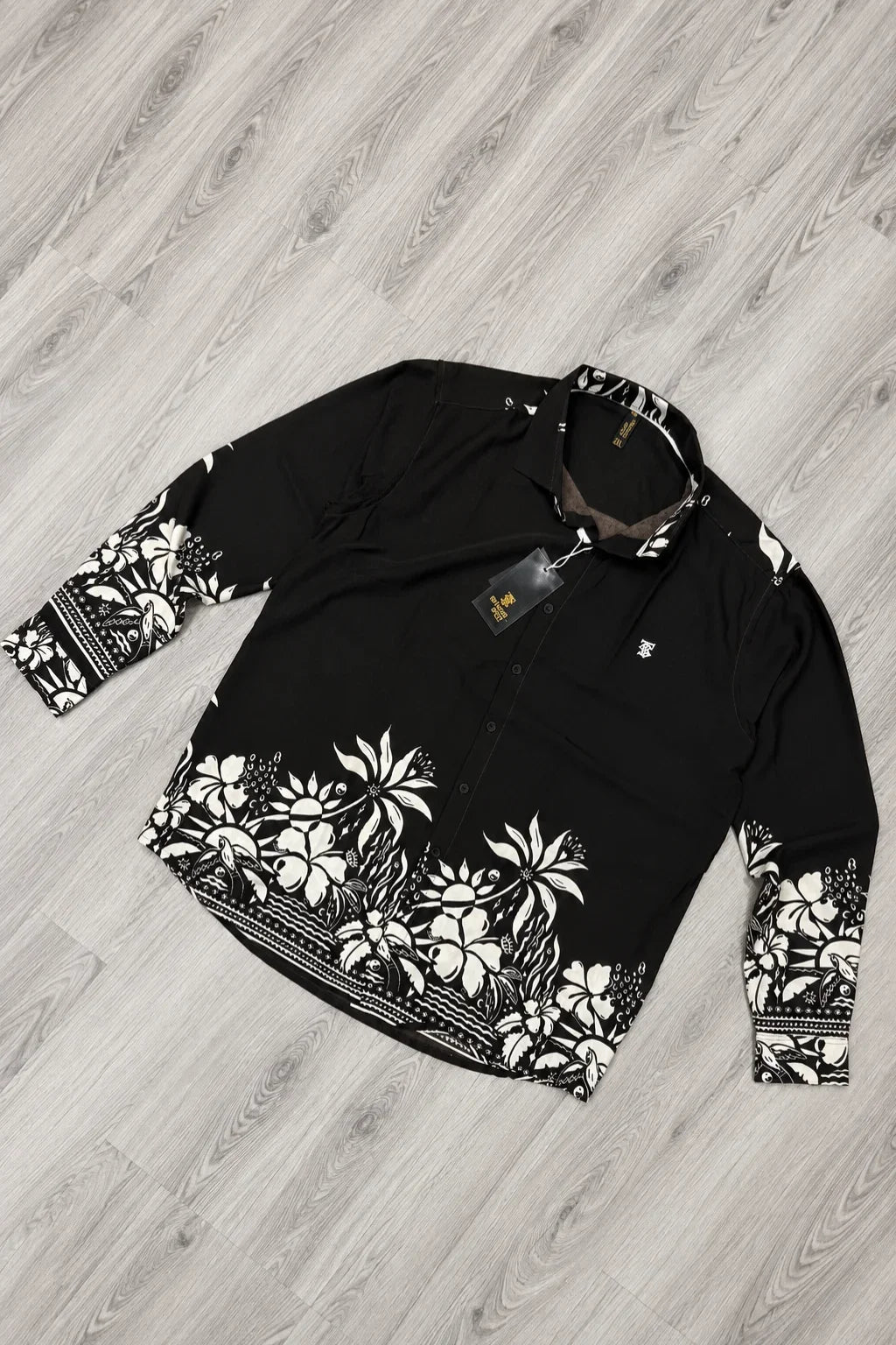 Men's Plus Size Bottom Printed Casual Shirt (2XL - 7XL) | The Brand Spot