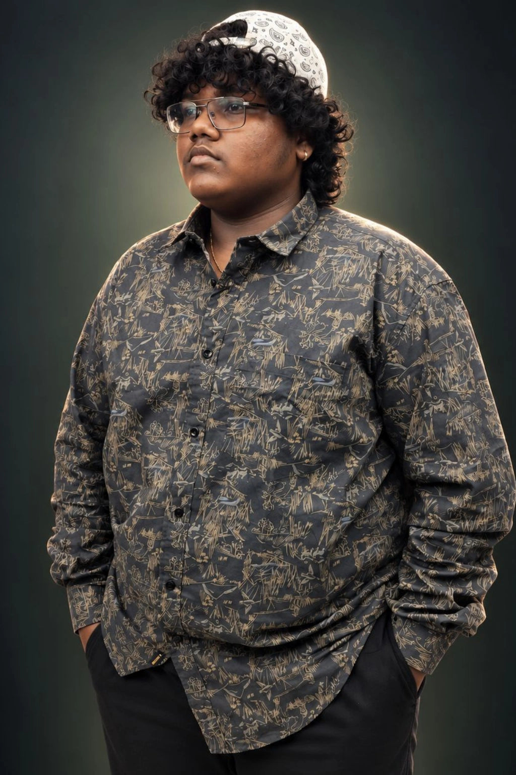 Men's Plus Size Printed Casual Shirt (3XL - 6XL)