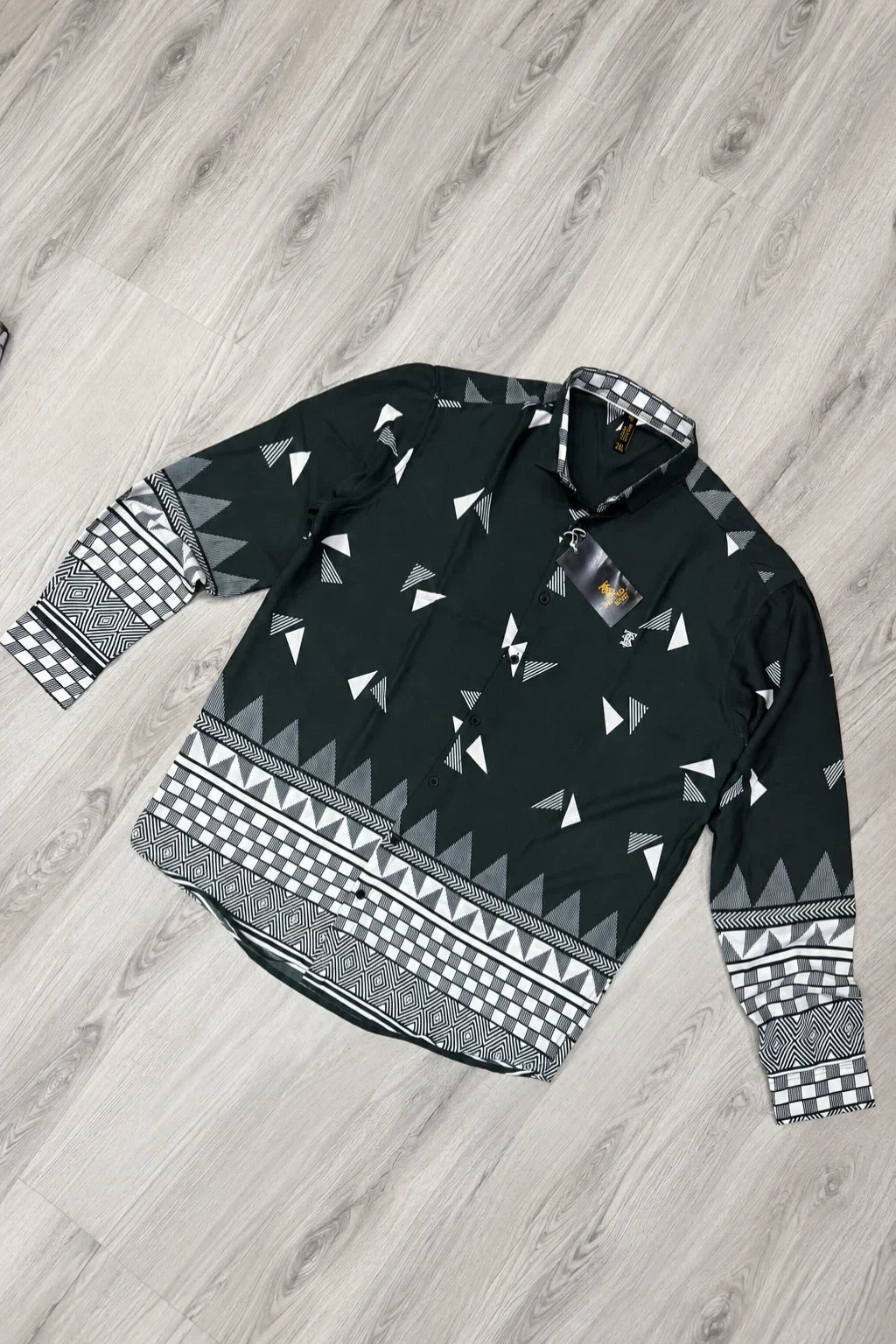 Men's Plus Size Bottom Printed Casual Shirt (2XL - 7XL) | The Brand Spot