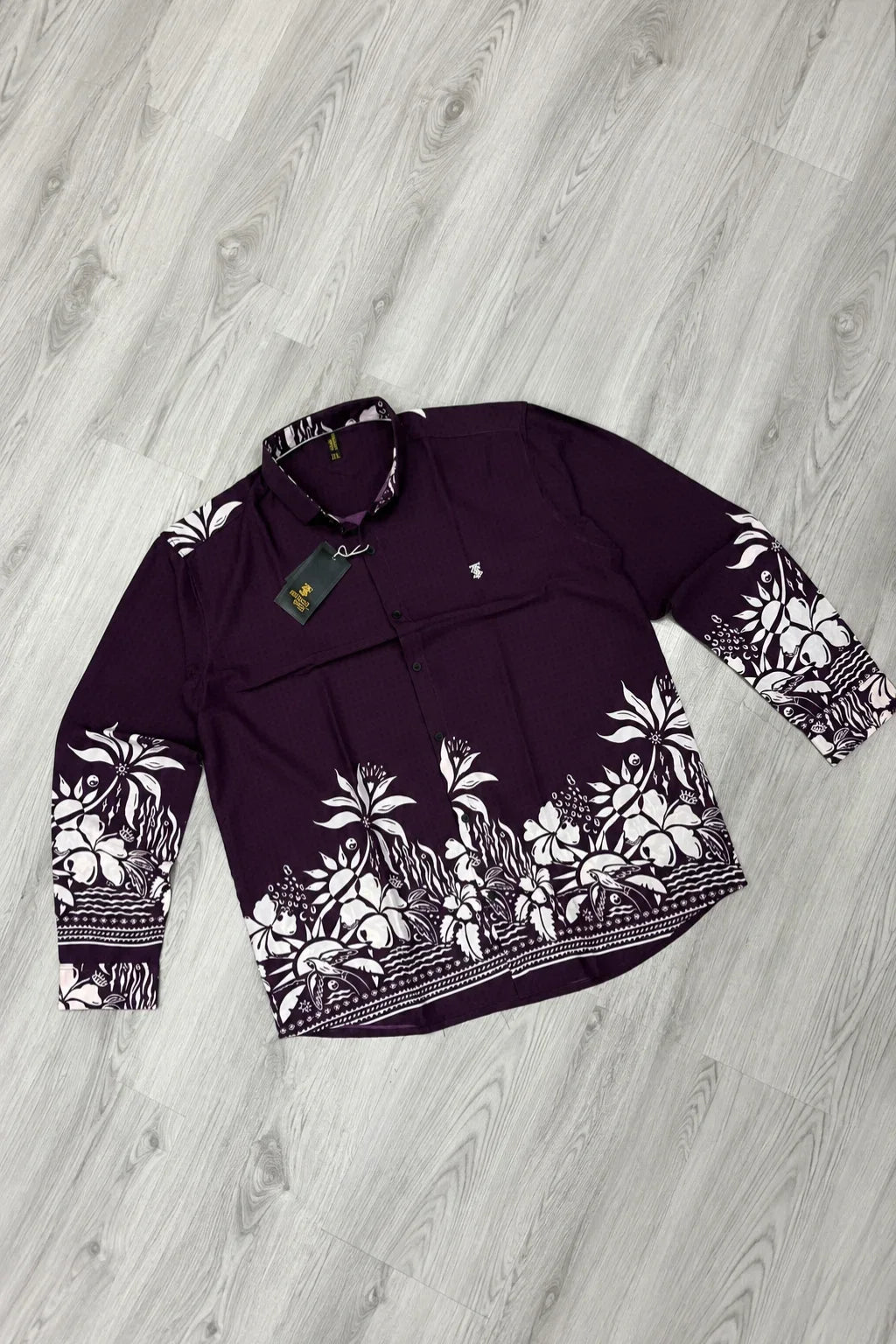Men's Plus Size Bottom Printed Casual Shirt (2XL - 7XL) | The Brand Spot