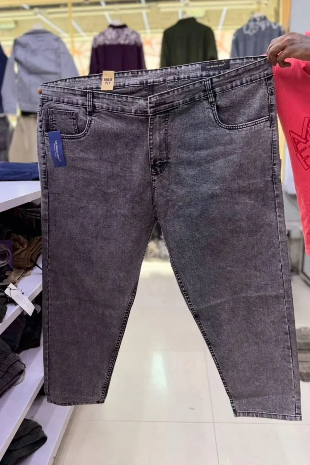 Men's Plus Size Mom Fit Stretch Jeans (Sizes 44 - 50)
