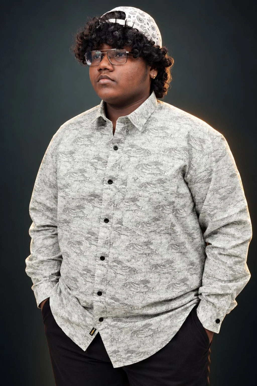 Men's Plus Size Printed Casual Shirt (3XL - 6XL)