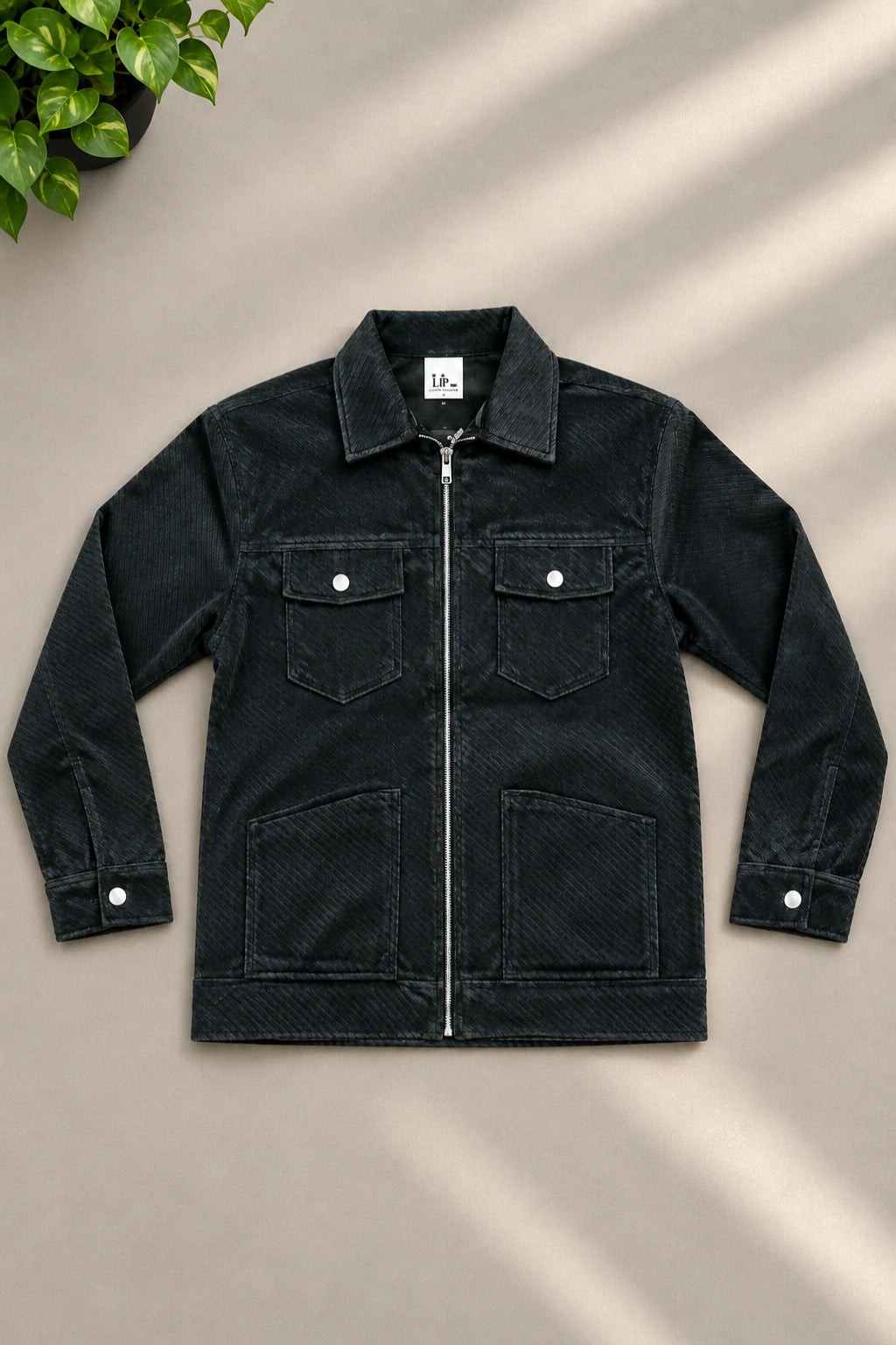 Men's celebrity jacket in chaos black full sleeve zip up jacket by The Brand Spot