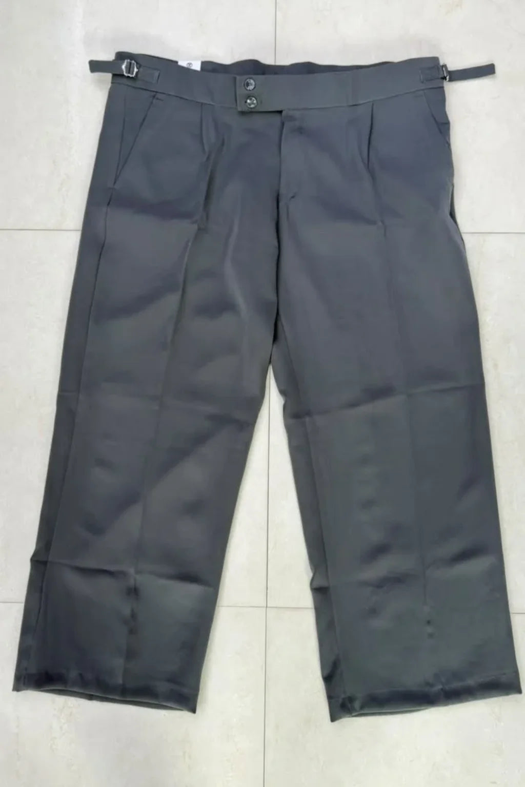 Men's Plus Size Korean Gurkha Baggy Pants in Novelty Navy by The Brand Spot