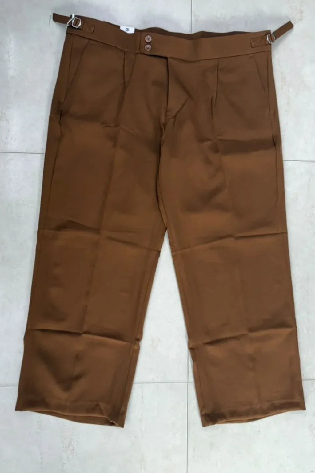 Men's Plus Size Korean Gurkha Baggy Pants in Toffee by The Brand Spot