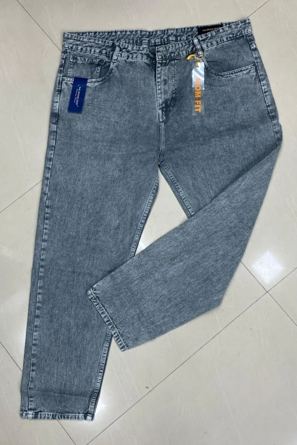 Men's Plus Size Mom Fit Jeans in Blue Mirage by The Brand Spot
