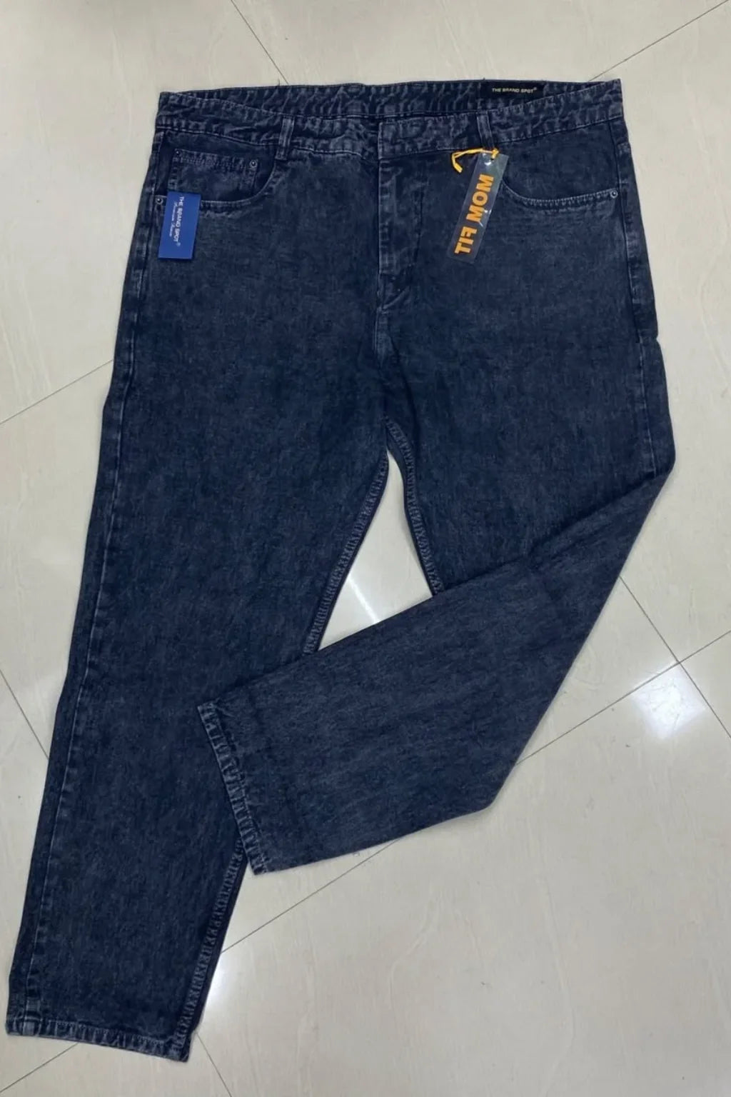 Men's Plus Size Mom Fit Jeans in Eclipse Indigo by The Brand Spot