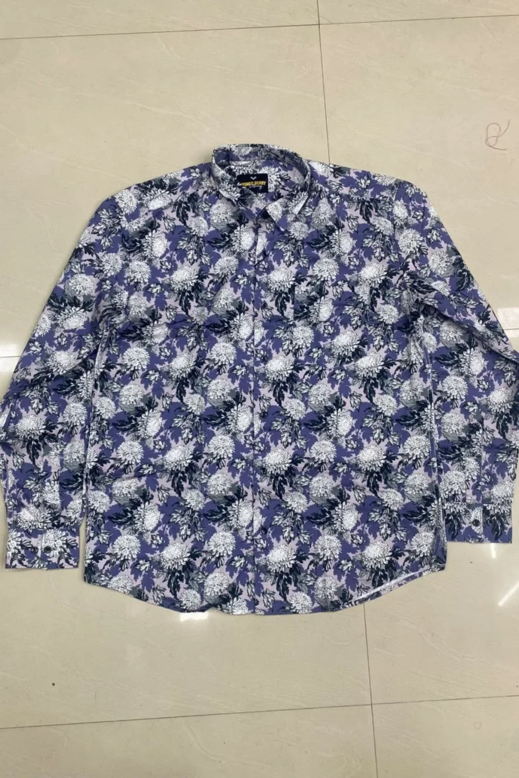 Men's Plus Size Therapy Casual Shirt in Blue Buzz by The Brand Spot