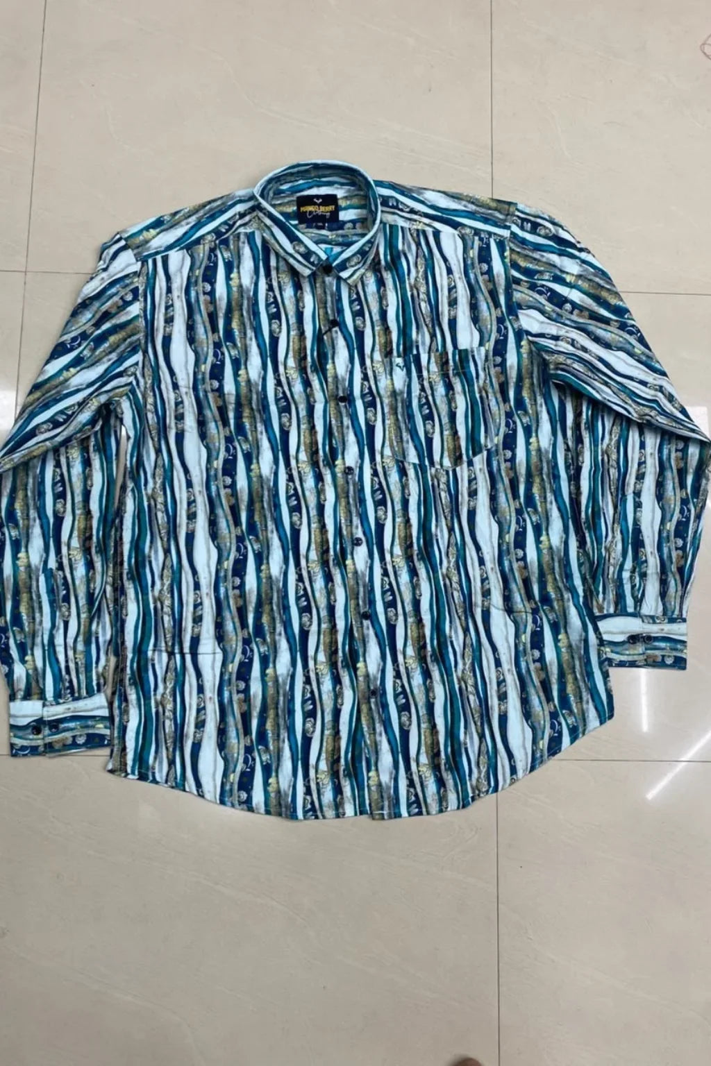 Men's Plus Size Therapy Casual Shirt in Bright Bluebonnet by The Brand Spot