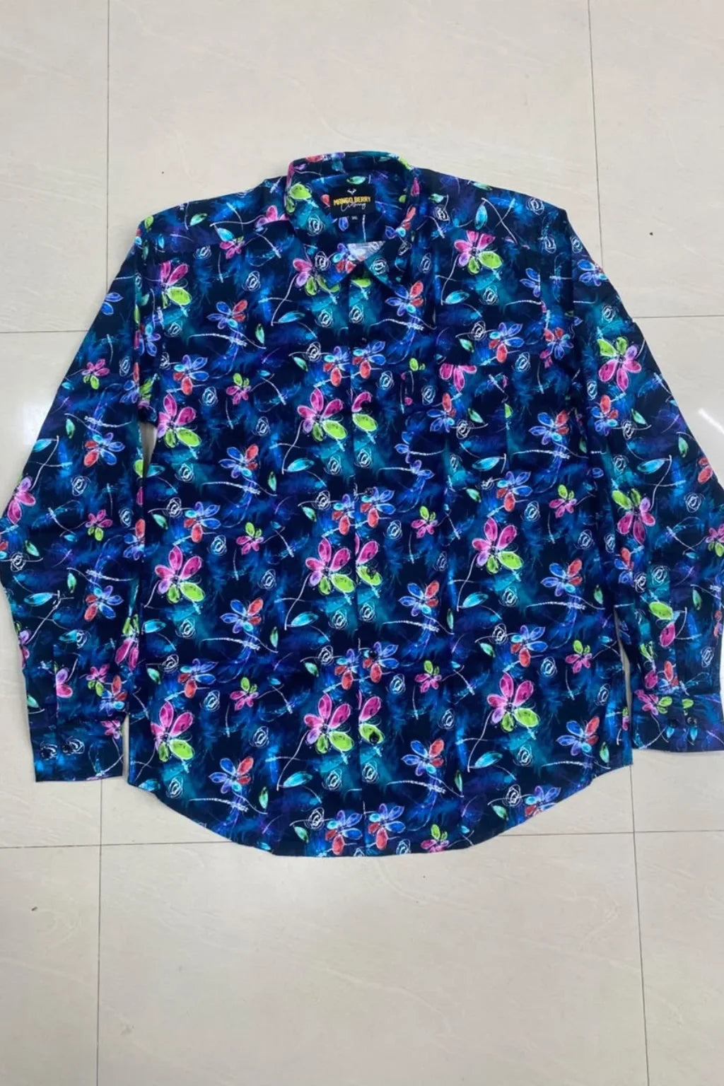 Men's Plus Size Therapy Casual Shirt in Cetacean Blue by The Brand Spot